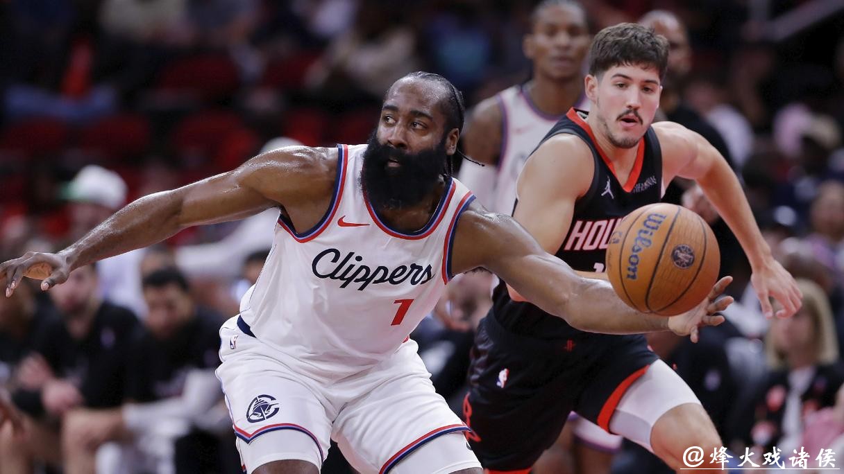 明早九点快船背靠背战火箭，ESPN预测火箭胜率60.9%